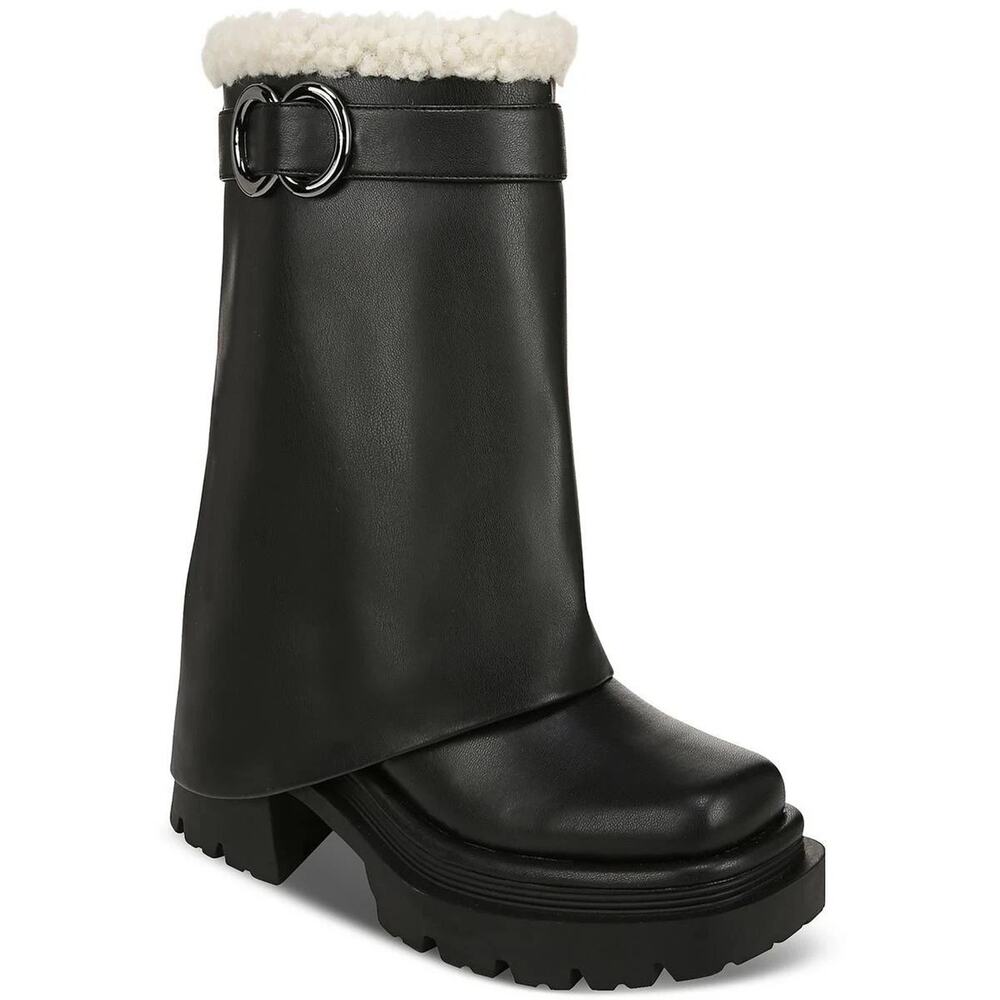 Circus by Sam Edelman Black NOAH Faux Fur Winter Size 11 Boots